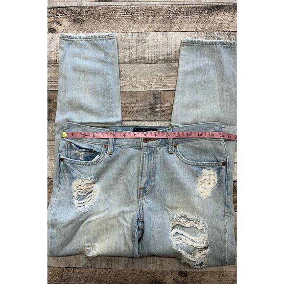 Lucky Brand Sienna Cigarette Light Wash Ripped Distressed Denim Jeans | Size 2 - Picture 3 of 8